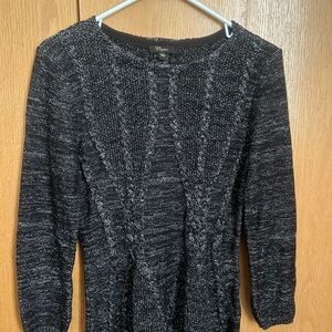 Cupio Black and White Knit Sweater